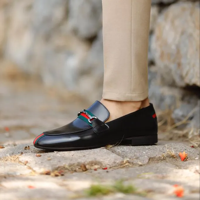 Men's Classic Dress Shoes Black Penny Loafer