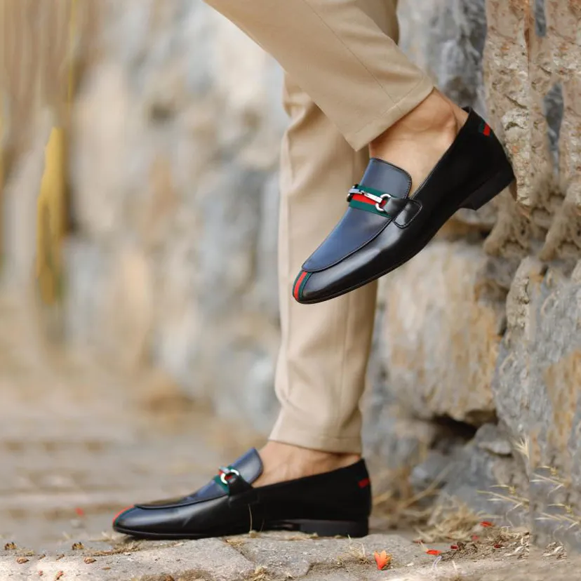 Men's Classic Dress Shoes Black Penny Loafer