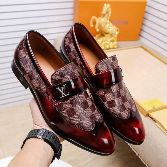 Classic Leather Up Dress Shoes Loafer Slip-On Shoe