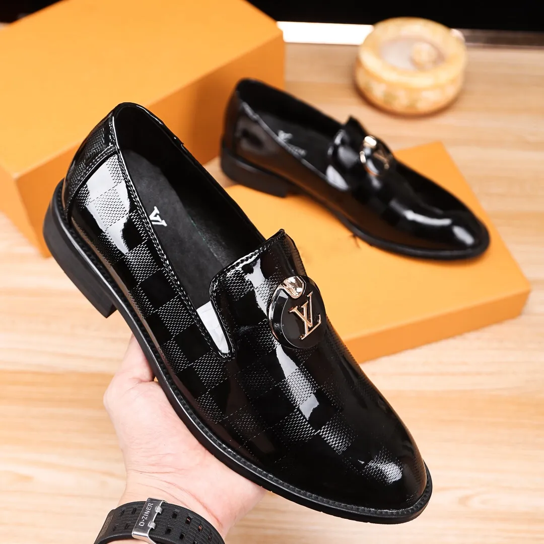 Bright Black Handmade Men's New Trend Loafers
