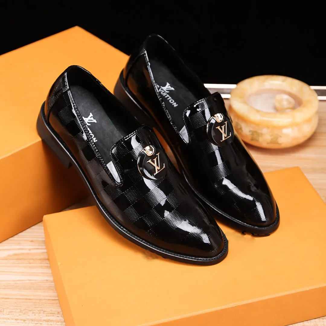 Bright Black Handmade Men's New Trend Loafers