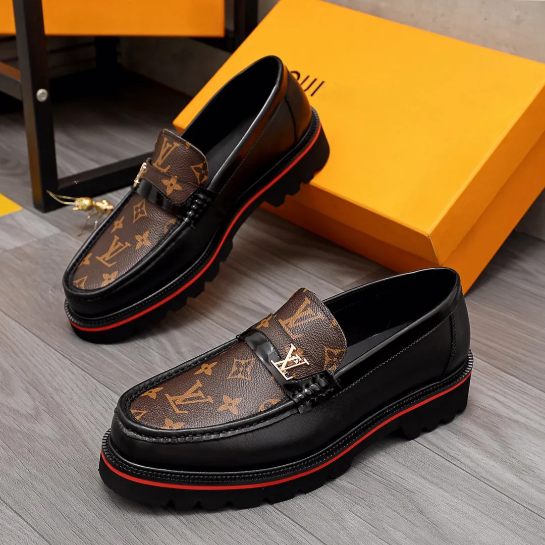 Thick Sole Men's Handmade Fashion Casual Loafers