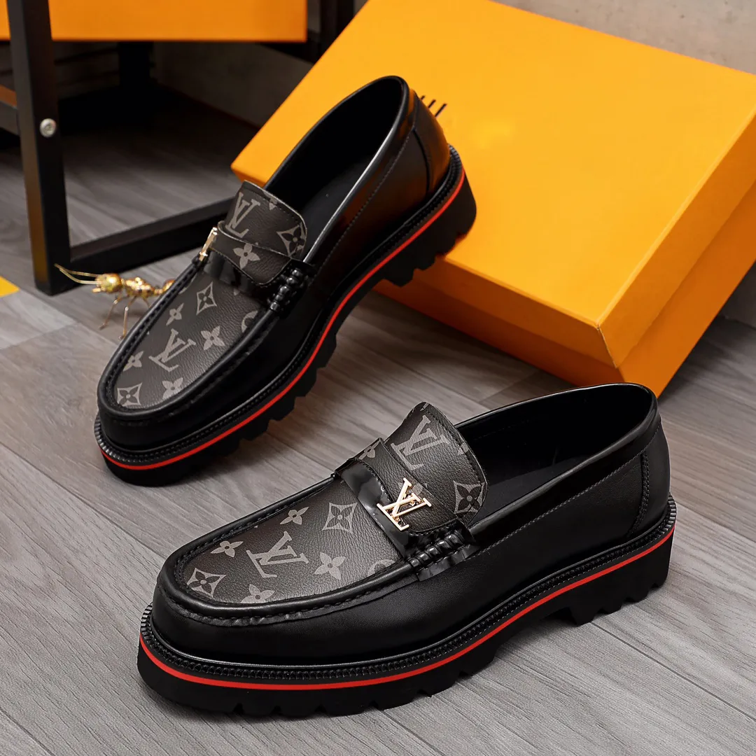 Thick Sole Men's Handmade Fashion Casual Loafers