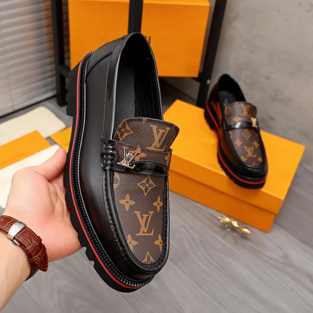 Thick Sole Men's Handmade Fashion Casual Loafers