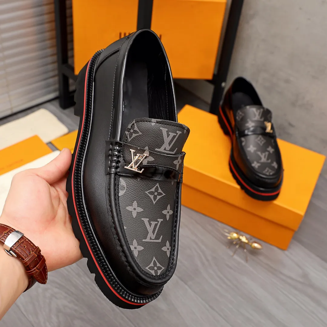 Thick Sole Men's Handmade Fashion Casual Loafers