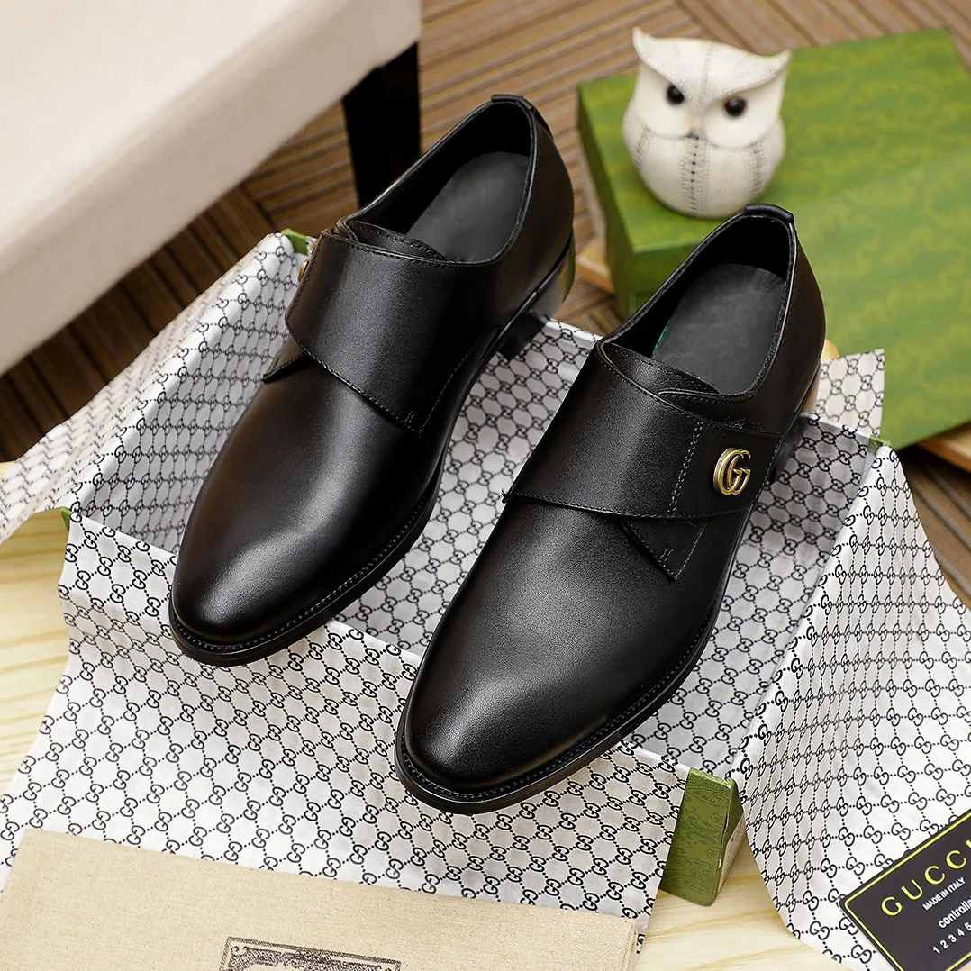 Black Classic Casual Men's Fashion Dress Shoes