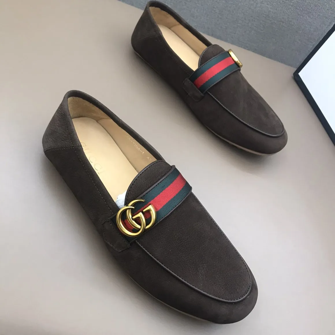 Men's luxury suede loafers