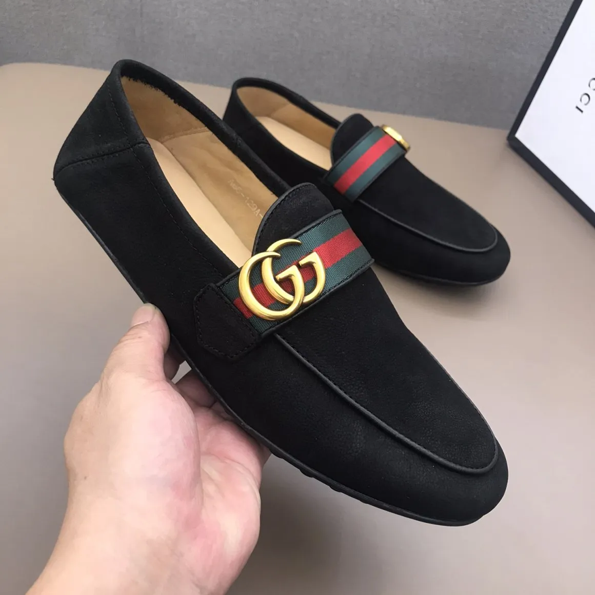 Men's luxury suede loafers