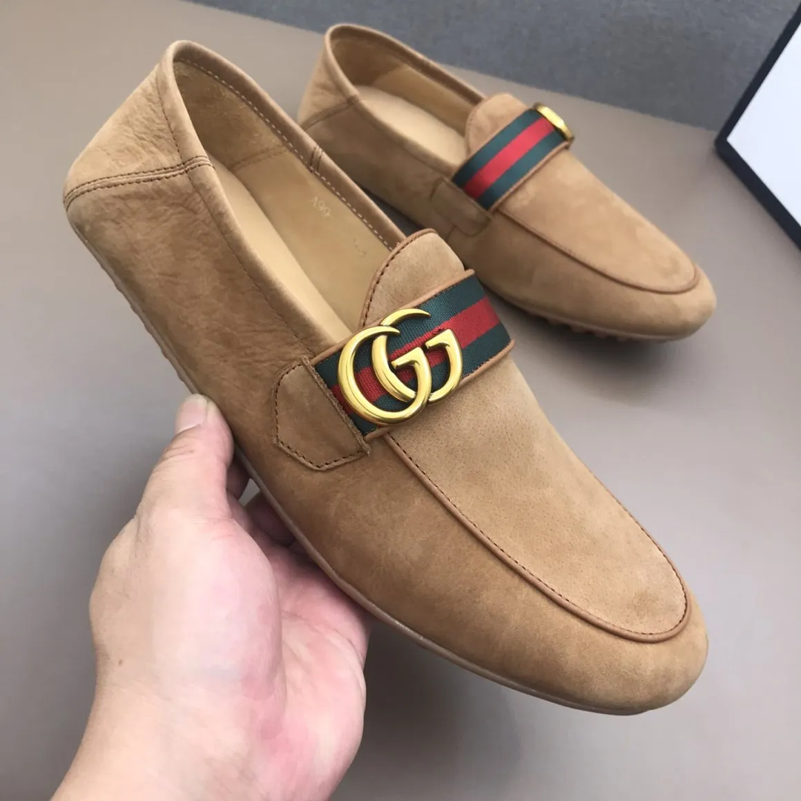 Men's luxury suede loafers