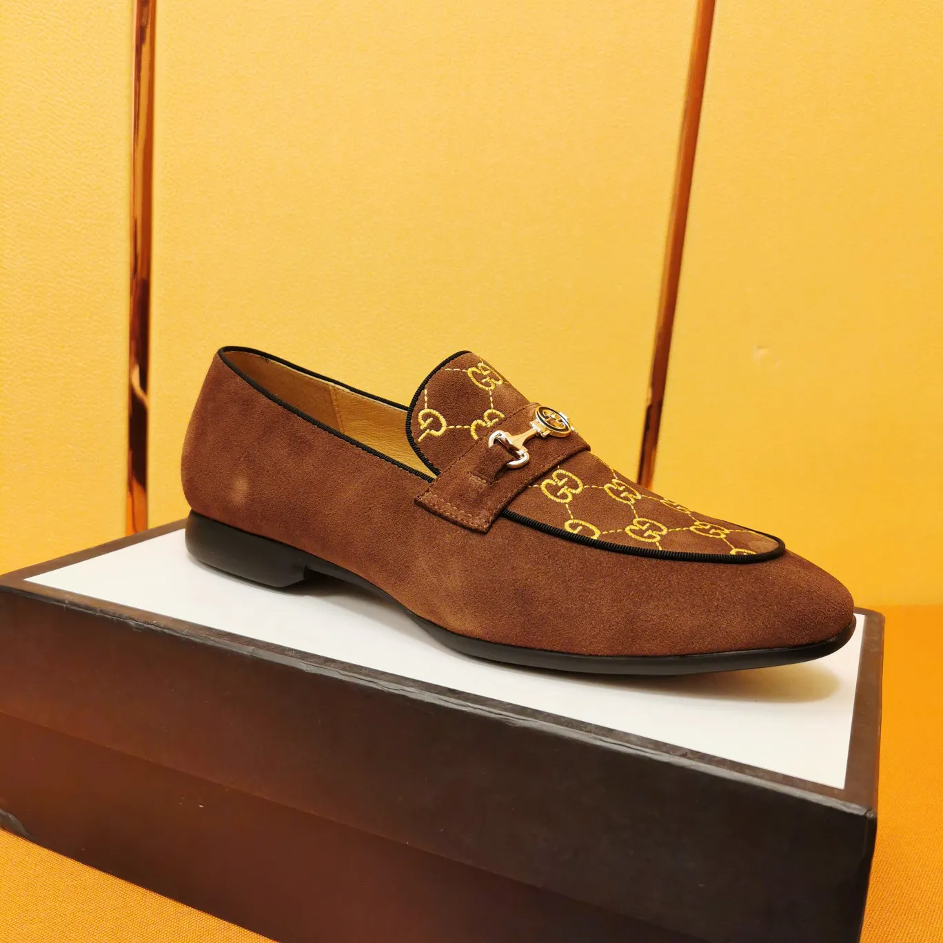 Brown Suede Fashion Men's Casual Loafers