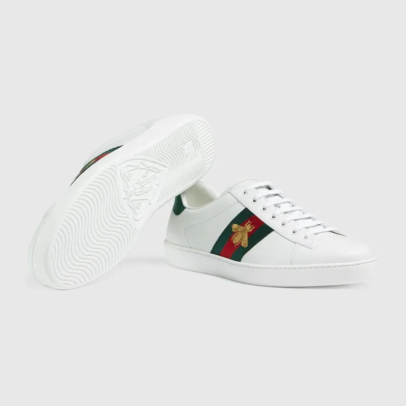White Classic Style Bea Printed Men's and Women's Sneakers