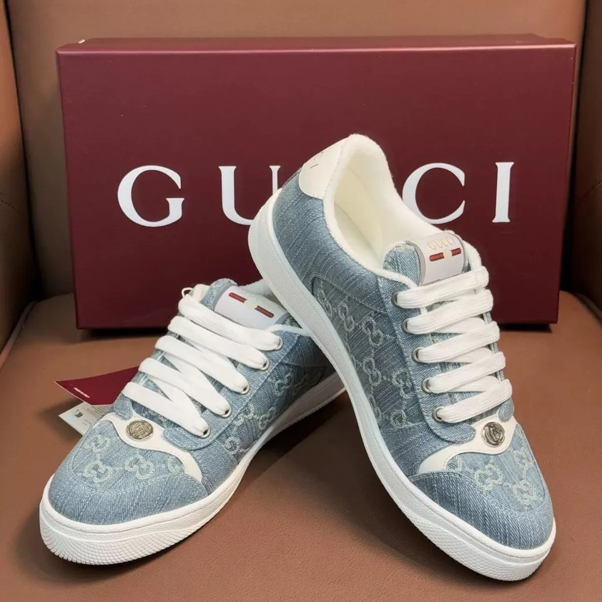 New denim women's sneakers
