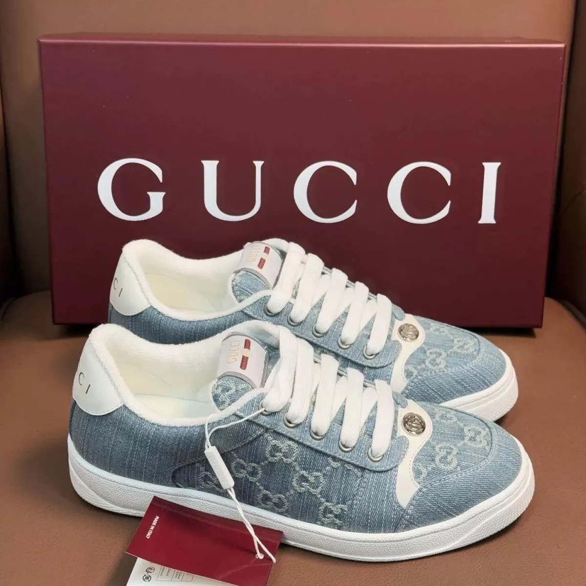 New denim women's sneakers