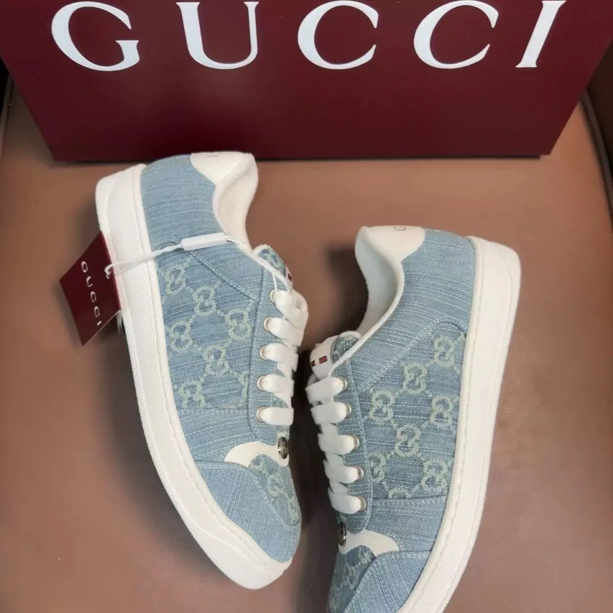 New denim women's sneakers