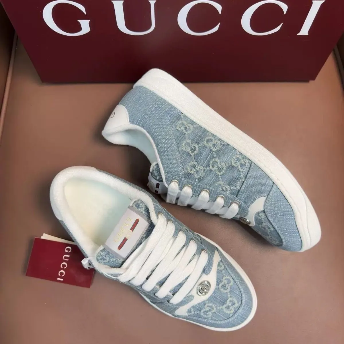 New denim women's sneakers