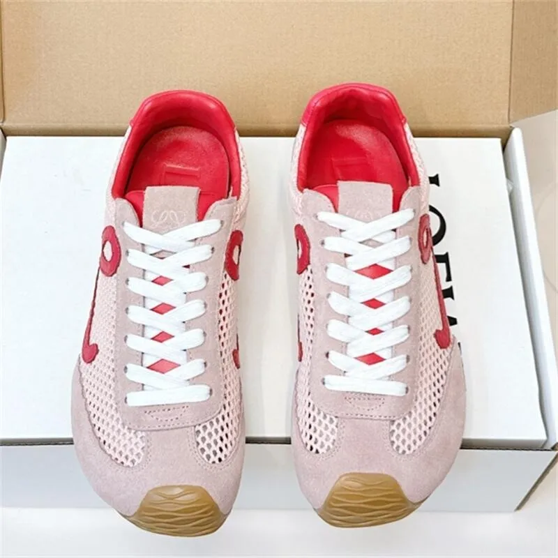 Mesh Suede Sneaker For Women