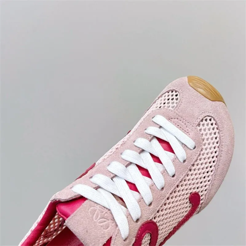 Mesh Suede Sneaker For Women