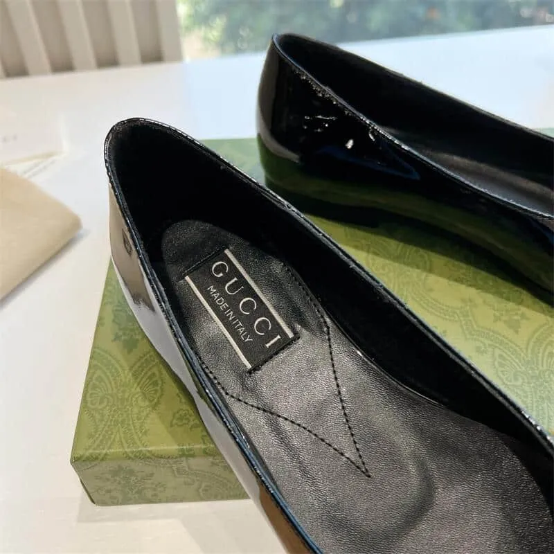 Ladies Double G Leather Shoes