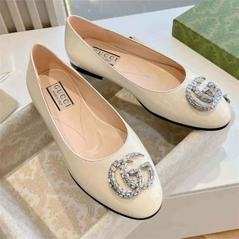 Ladies Double G Leather Shoes