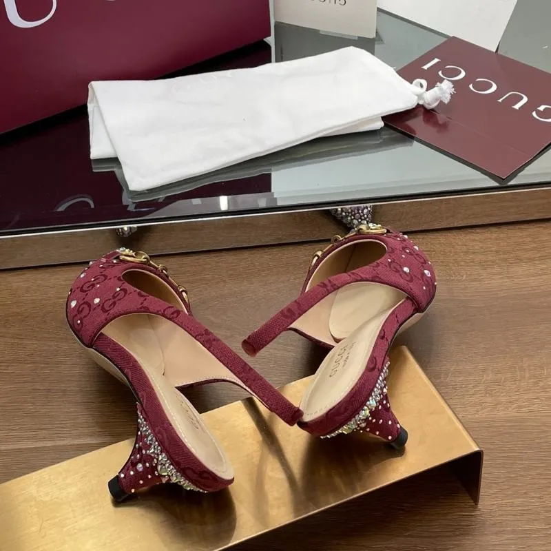 25 Women Pumps Diamond Decoration Slingback