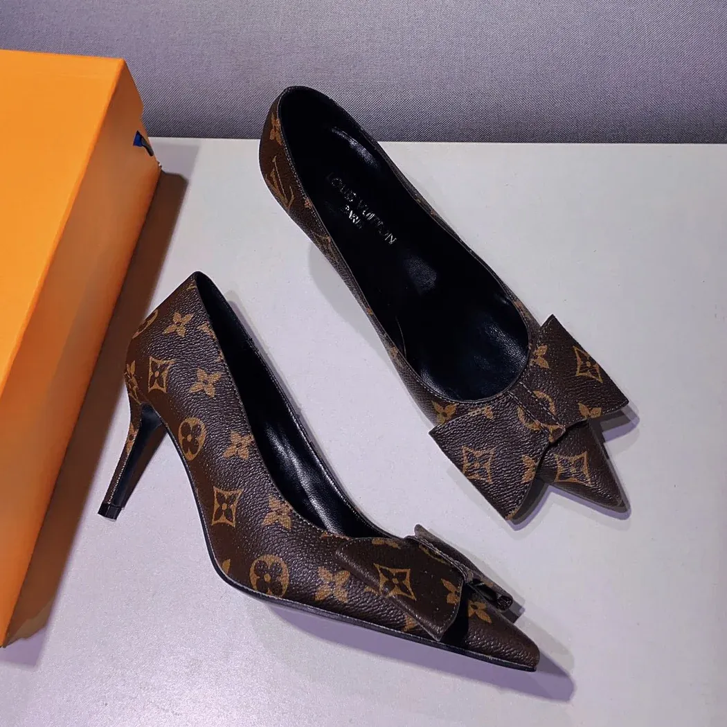 Classic Printed 8cm Bow Classic High Heels