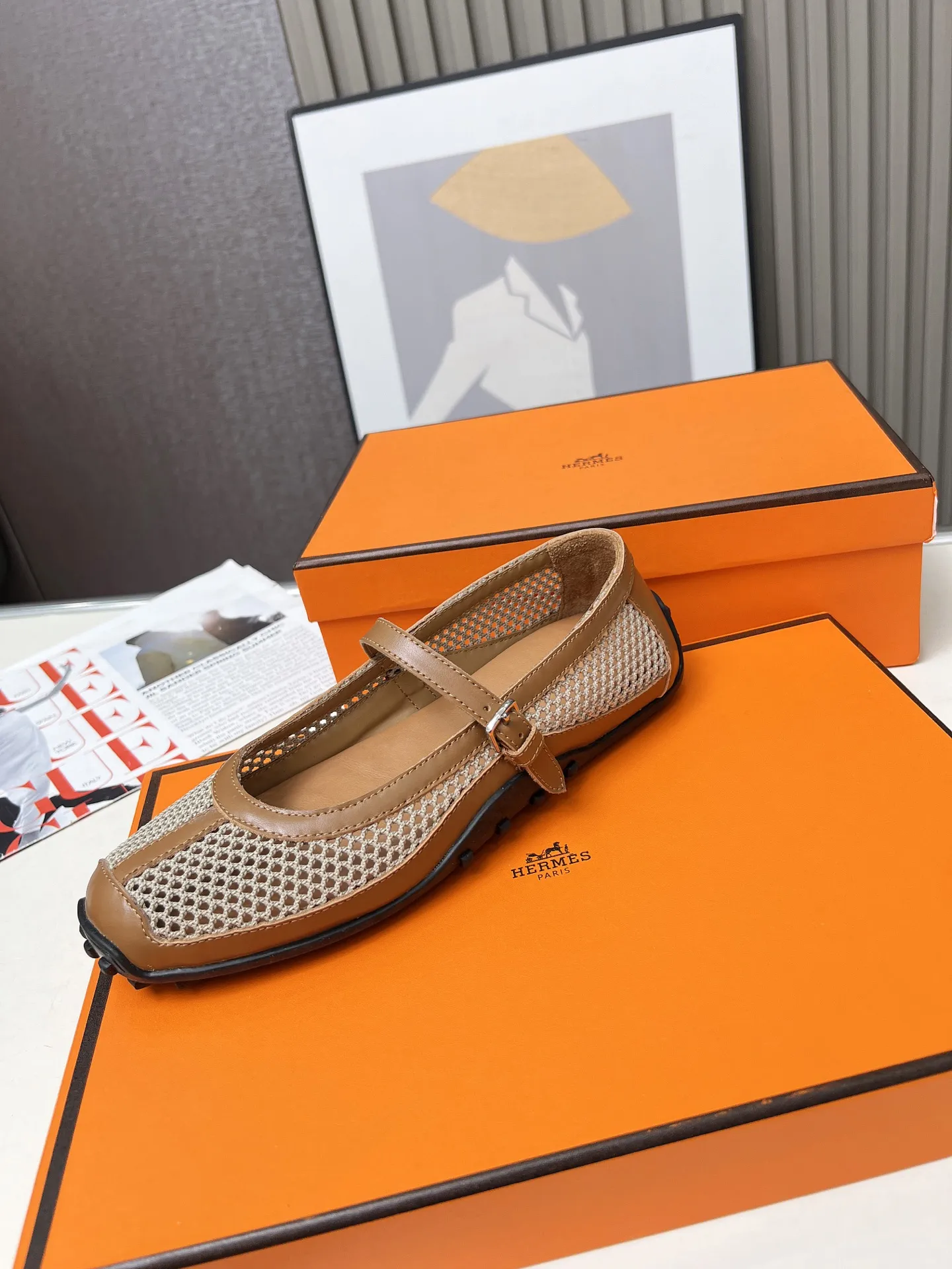 Summer breathable mesh material non-slip sole women's slip-on