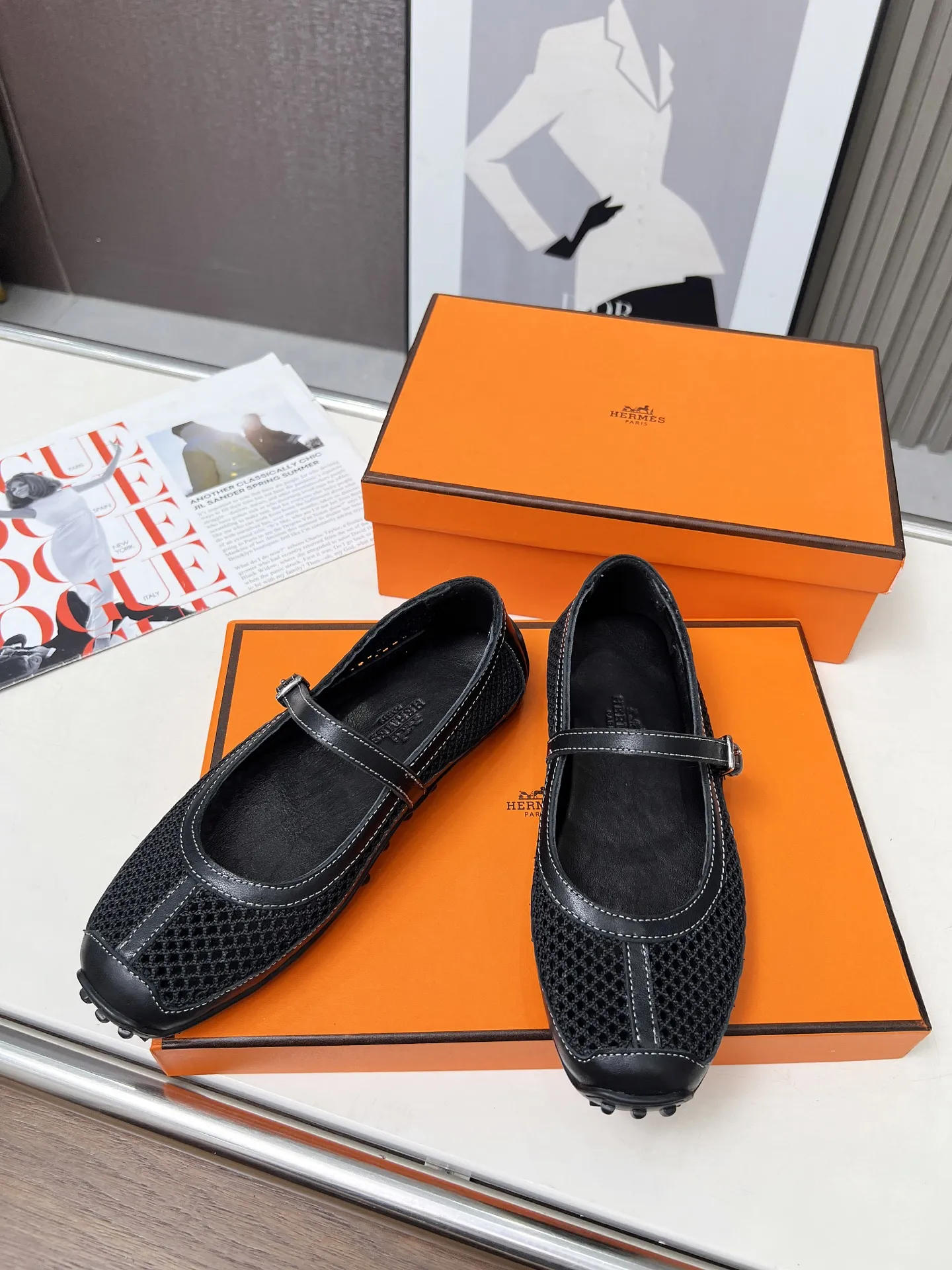 Summer breathable mesh material non-slip sole women's slip-on