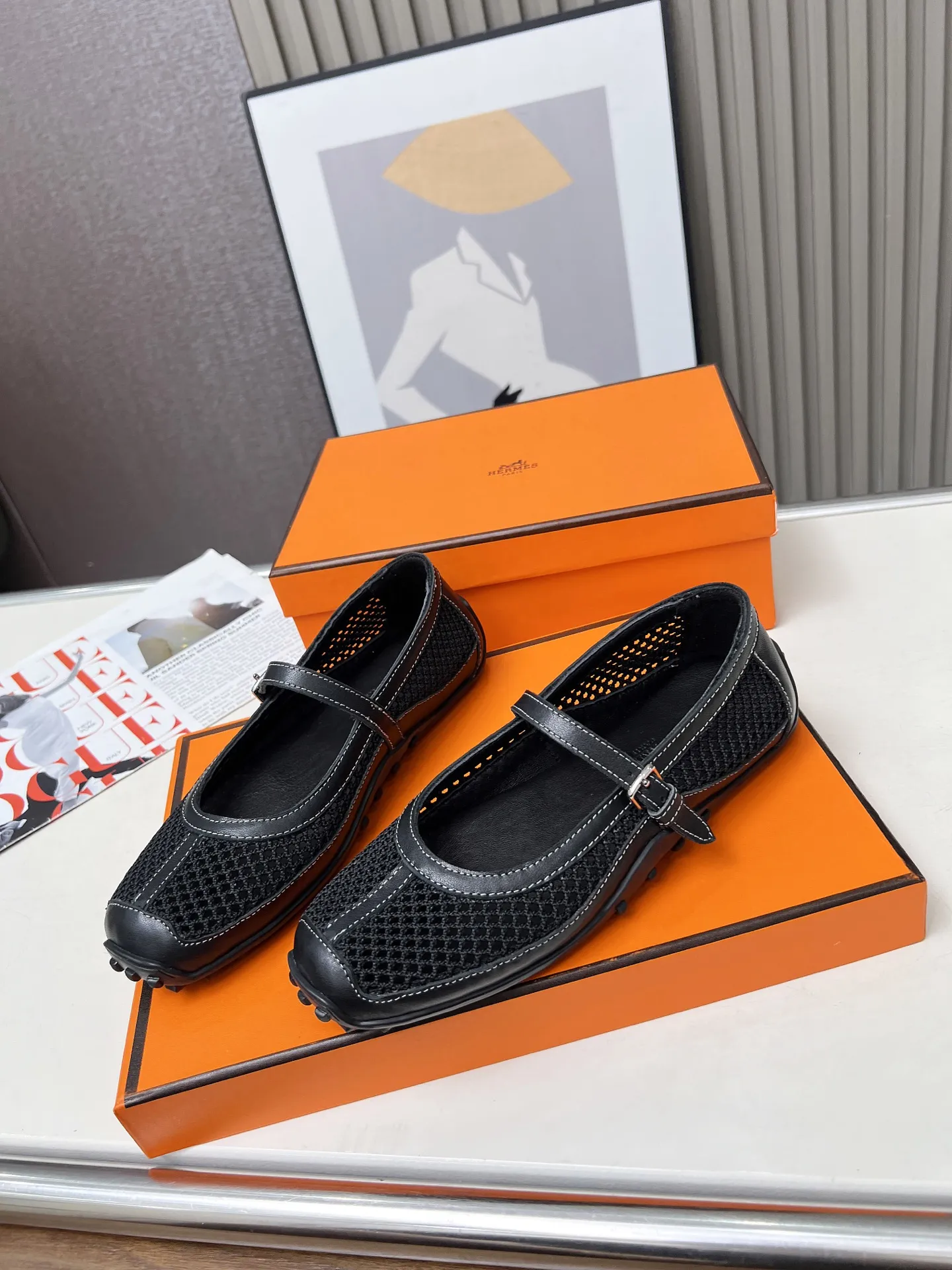 Summer breathable mesh material non-slip sole women's slip-on