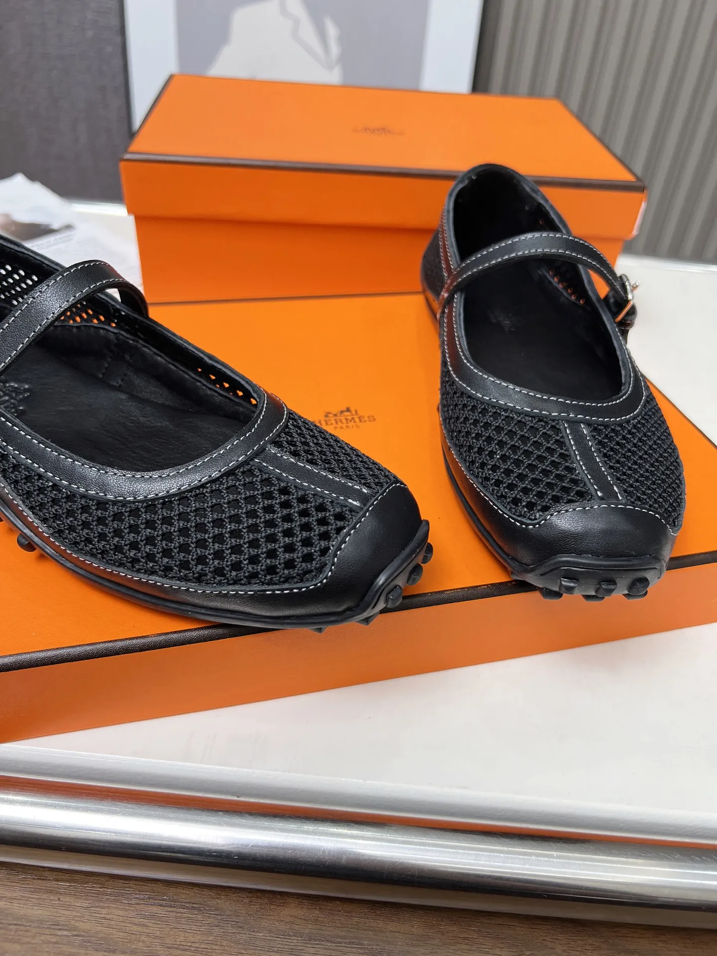 Summer breathable mesh material non-slip sole women's slip-on