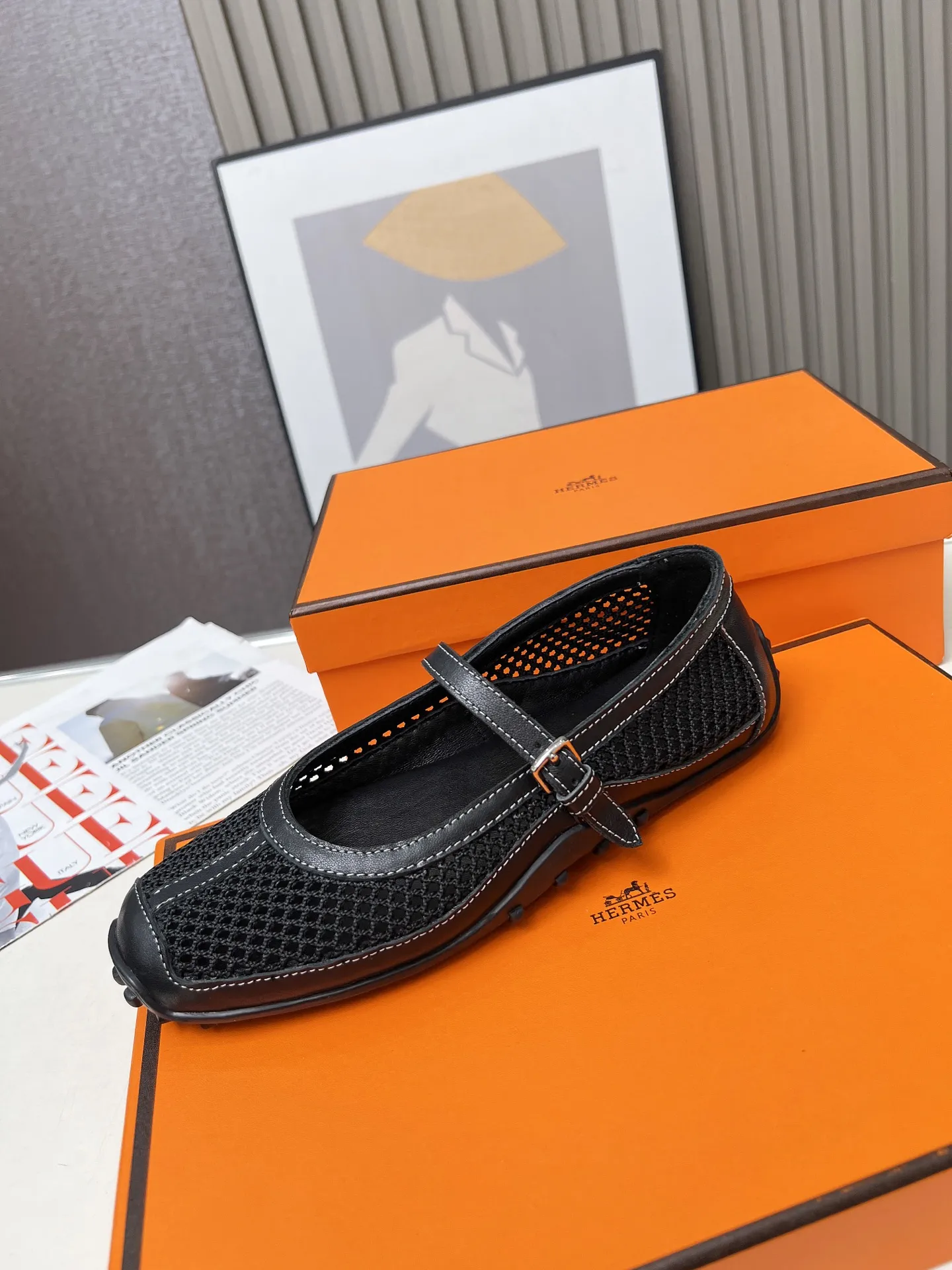 Summer breathable mesh material non-slip sole women's slip-on