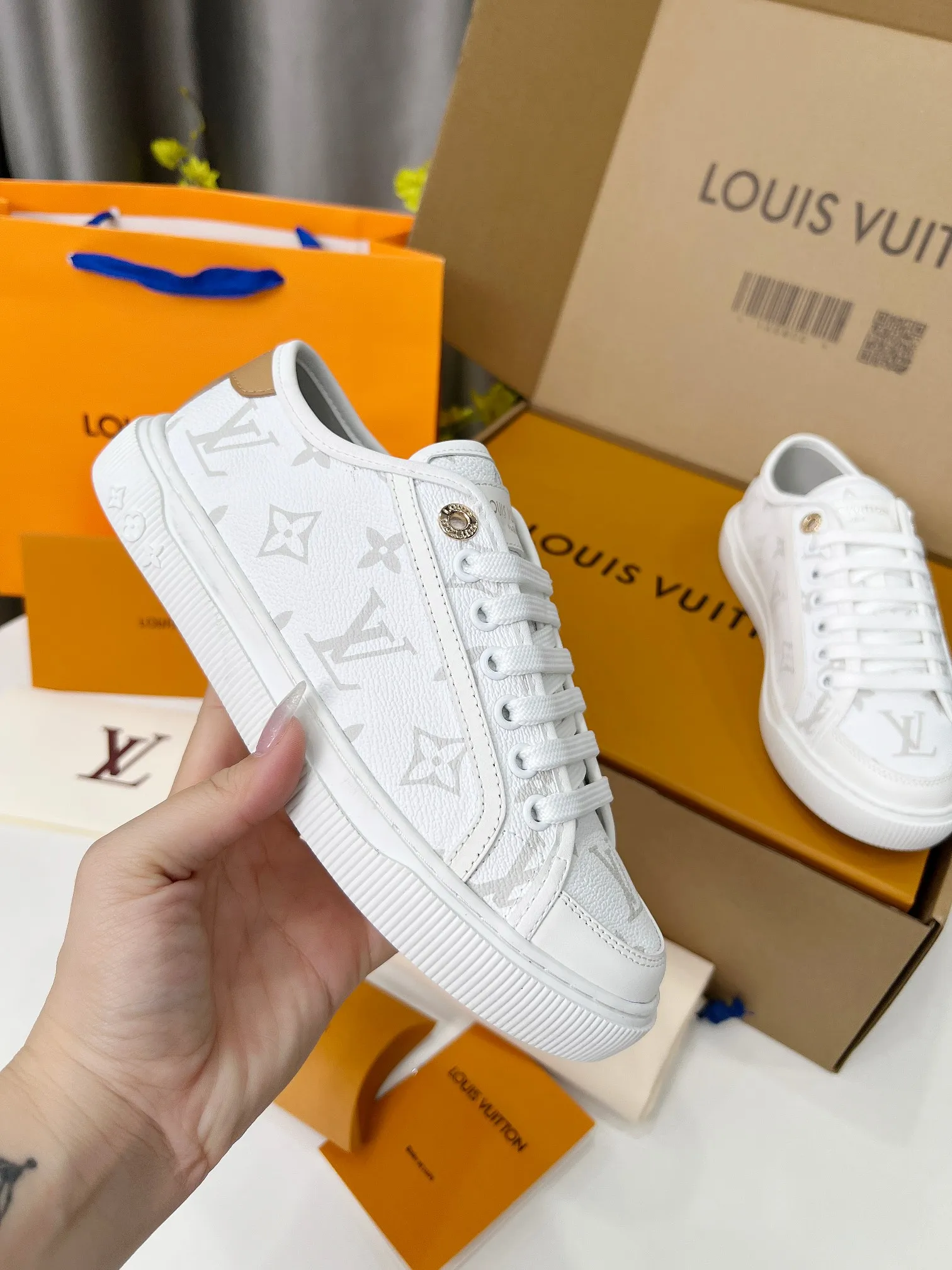 2025 Spring and Summer Multicolor Print Ladies Casual Shoes