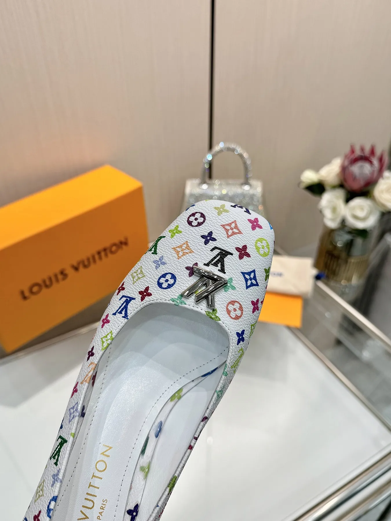 2025 Spring and Summer Multicolor Women's High Heels