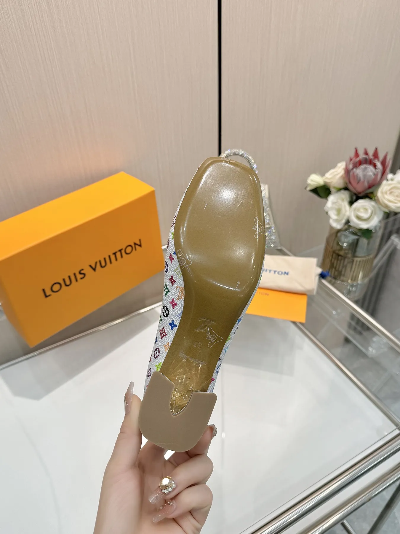 2025 Spring and Summer Multicolor Women's High Heels