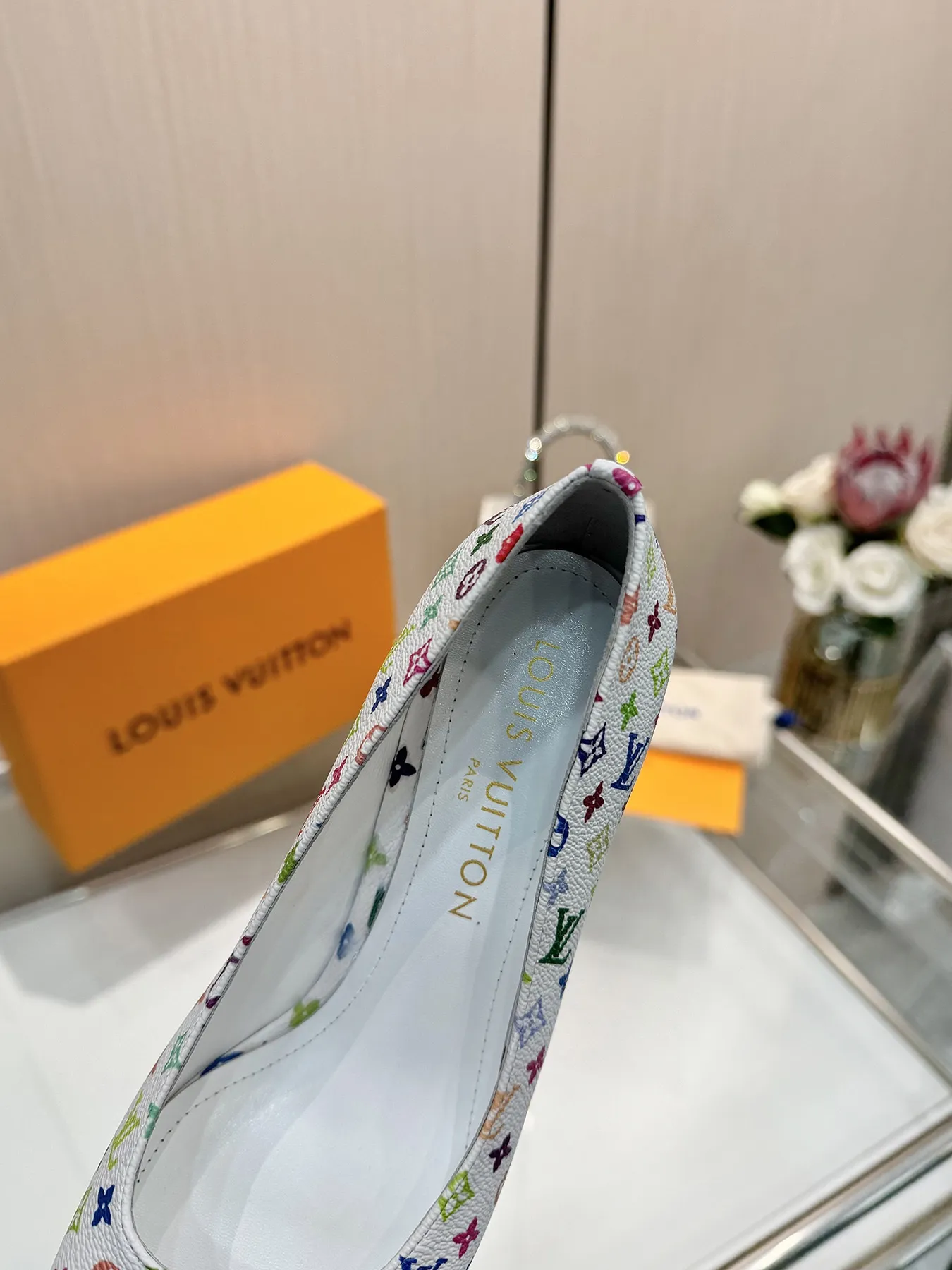 2025 Spring and Summer Multicolor Women's High Heels