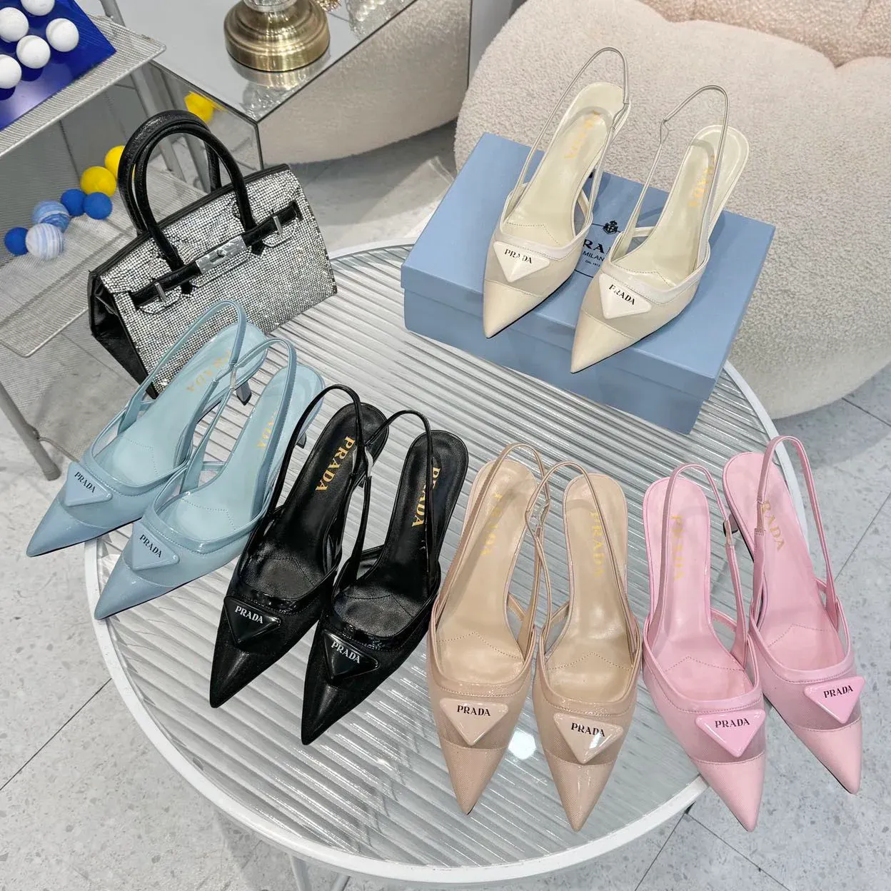 New pointy toe mesh fashion high heel sandals