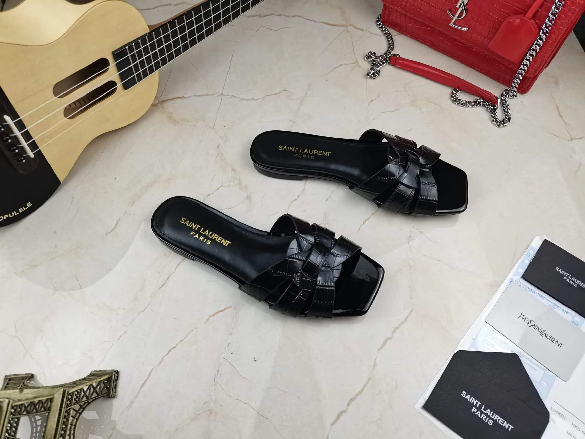 Womens Tribute Flat Mules Black For Women