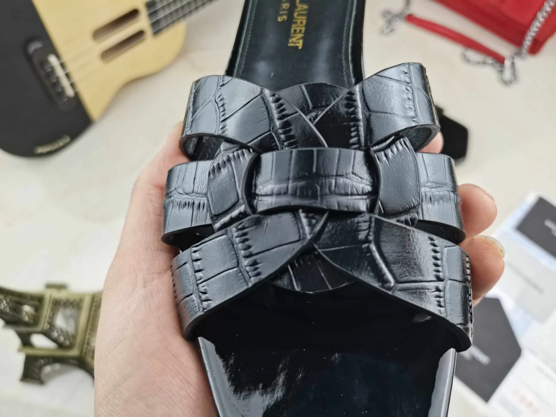 Womens Tribute Flat Mules Black For Women