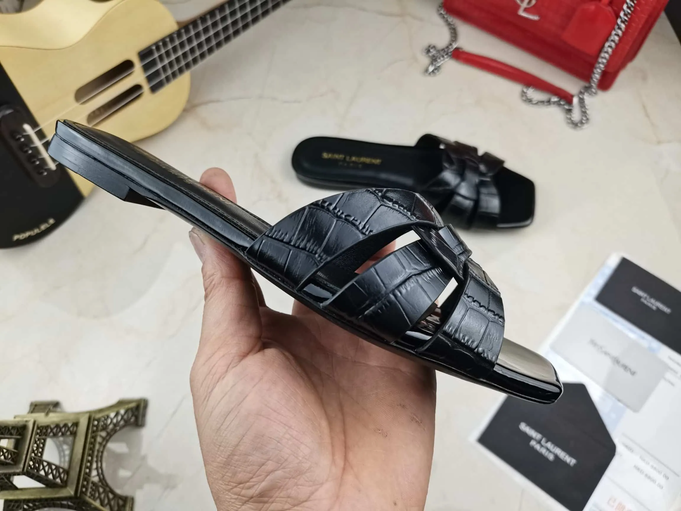 Womens Tribute Flat Mules Black For Women