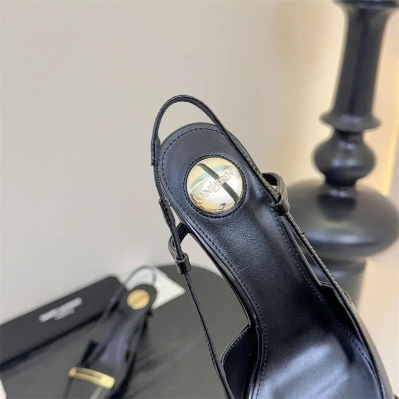 Jacqueline Patent Leather Slingback Pumps