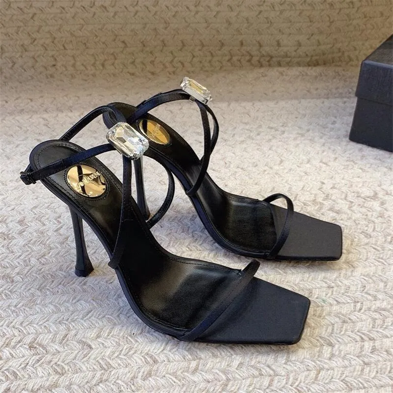 New Diamond Satin Sandal