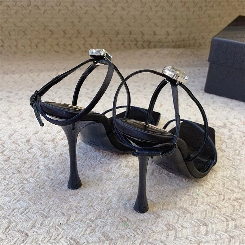 New Diamond Satin Sandal