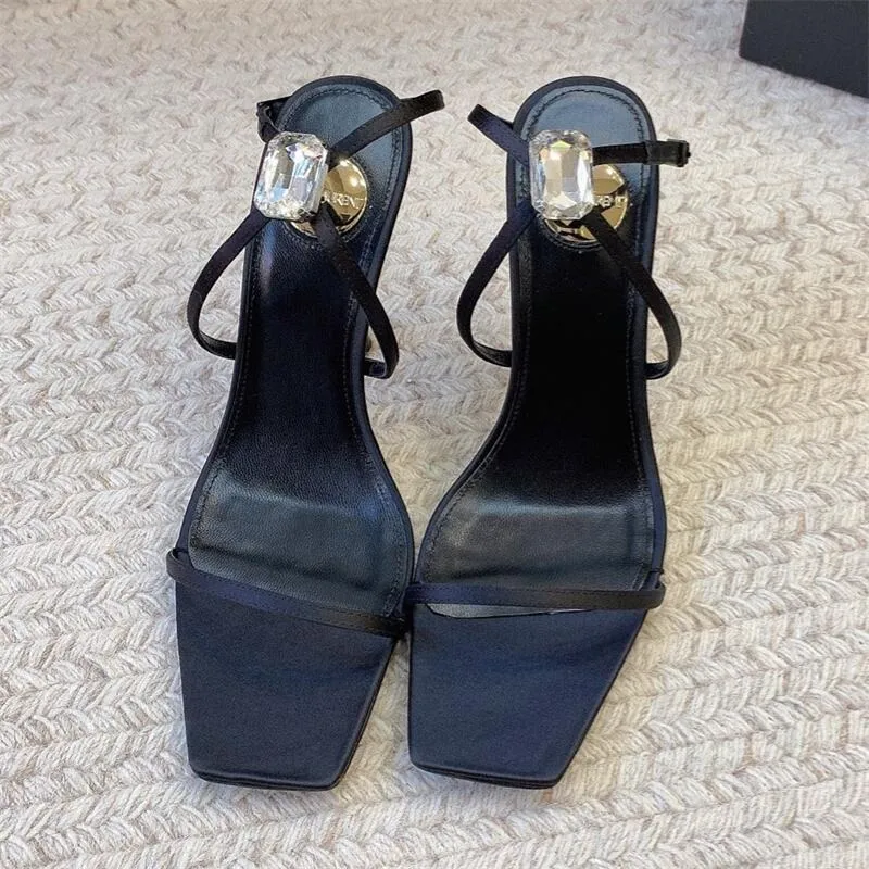 New Diamond Satin Sandal