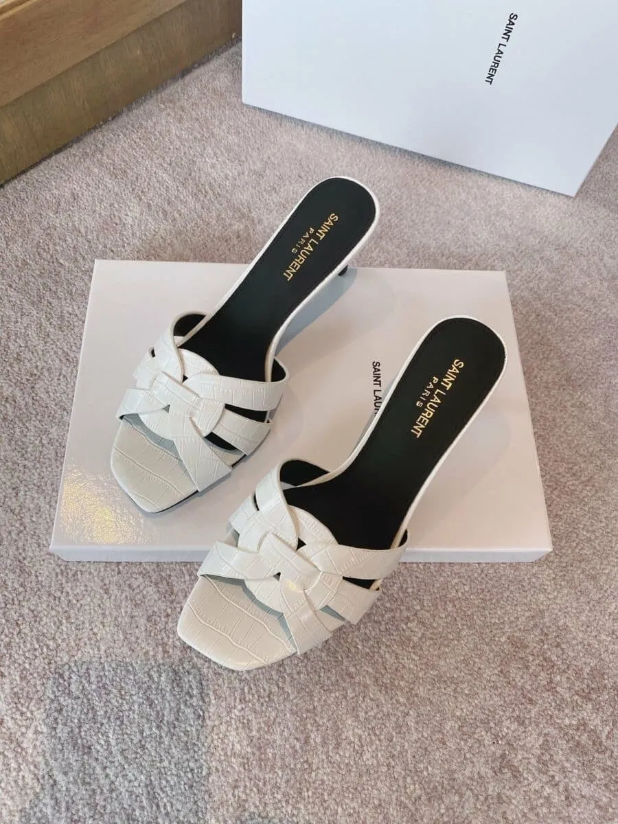 Womens Tribute Heeled Mules White For Women