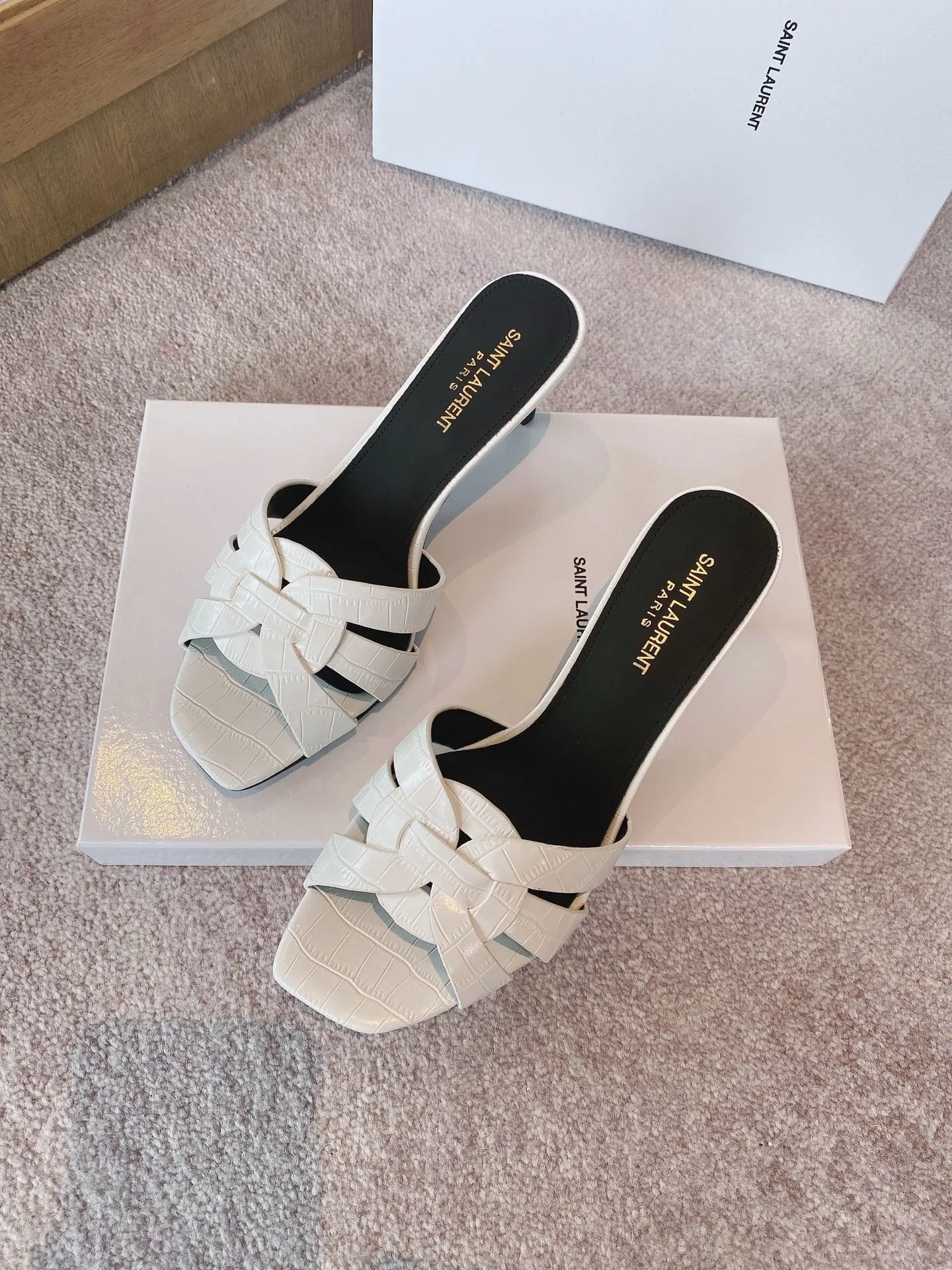 Womens Tribute Heeled Mules White For Women