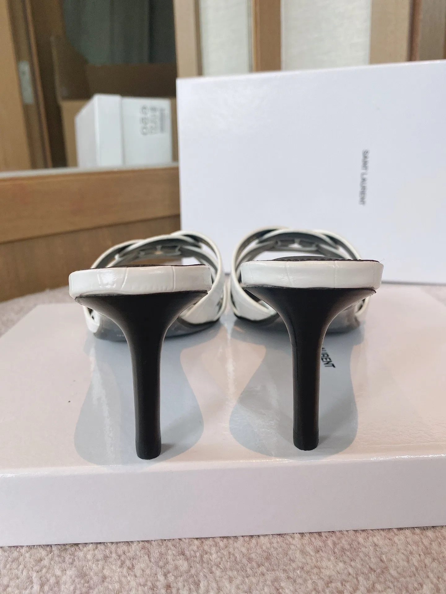 Womens Tribute Heeled Mules White For Women