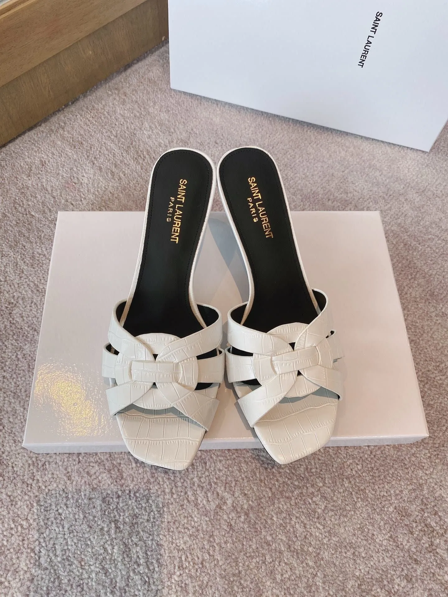 Womens Tribute Heeled Mules White For Women