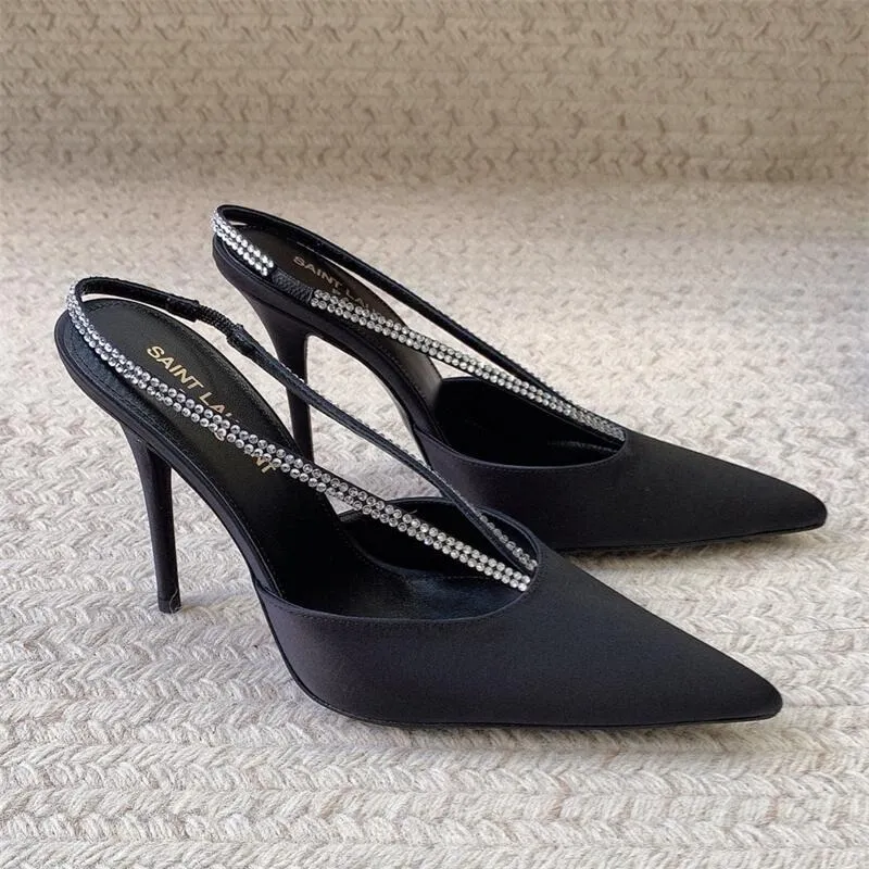 Hacker Pointed Toe Slingback