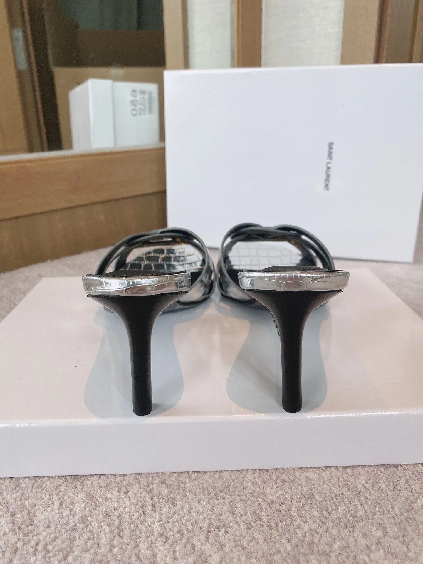 Womens Tribute Heeled Mules Sliver For Women