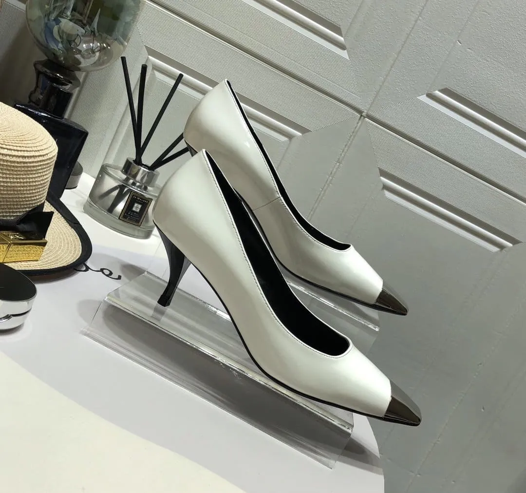 Blade Slingback Pumps White For Women