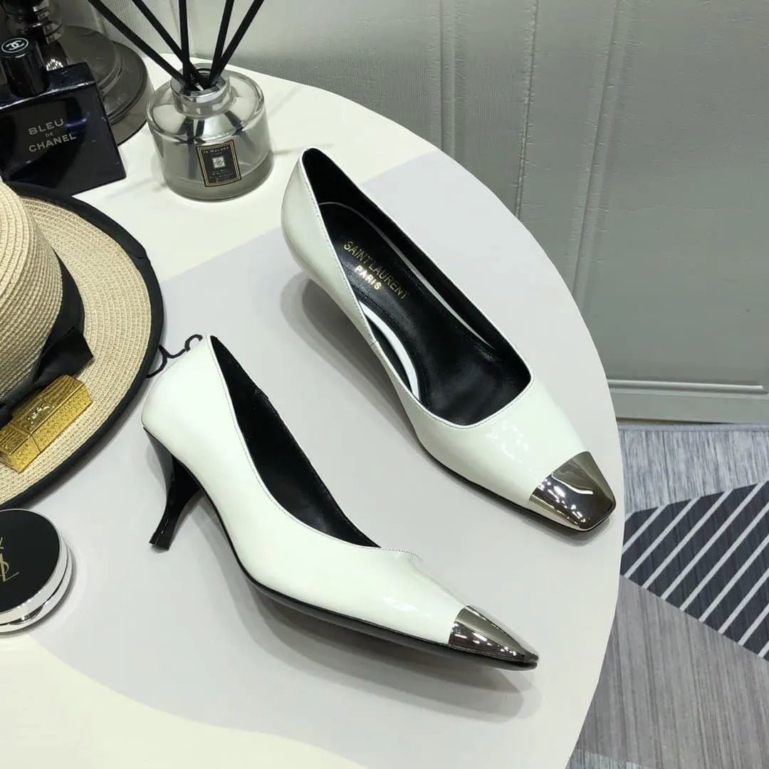 Blade Slingback Pumps White For Women